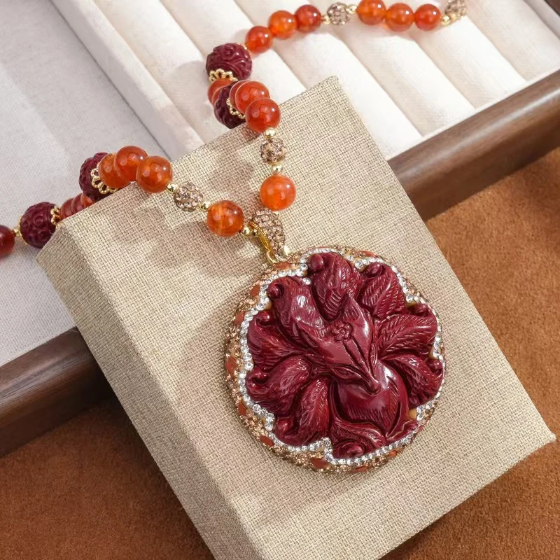 OLLBERNI/欧珀妮 铜合金树脂项链 九尾狐A2047