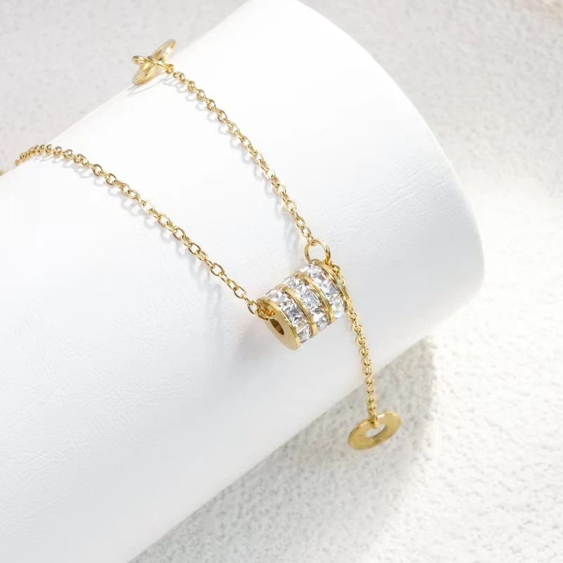 OLLBERNI/欧珀妮 铜合金项链 气质轻奢ins金色时尚项链小众2036