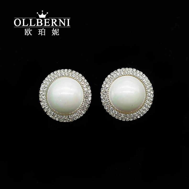 铜合金耳饰 轻奢气质时尚百搭镶嵌优雅高端简约精致小众耳钉-5036