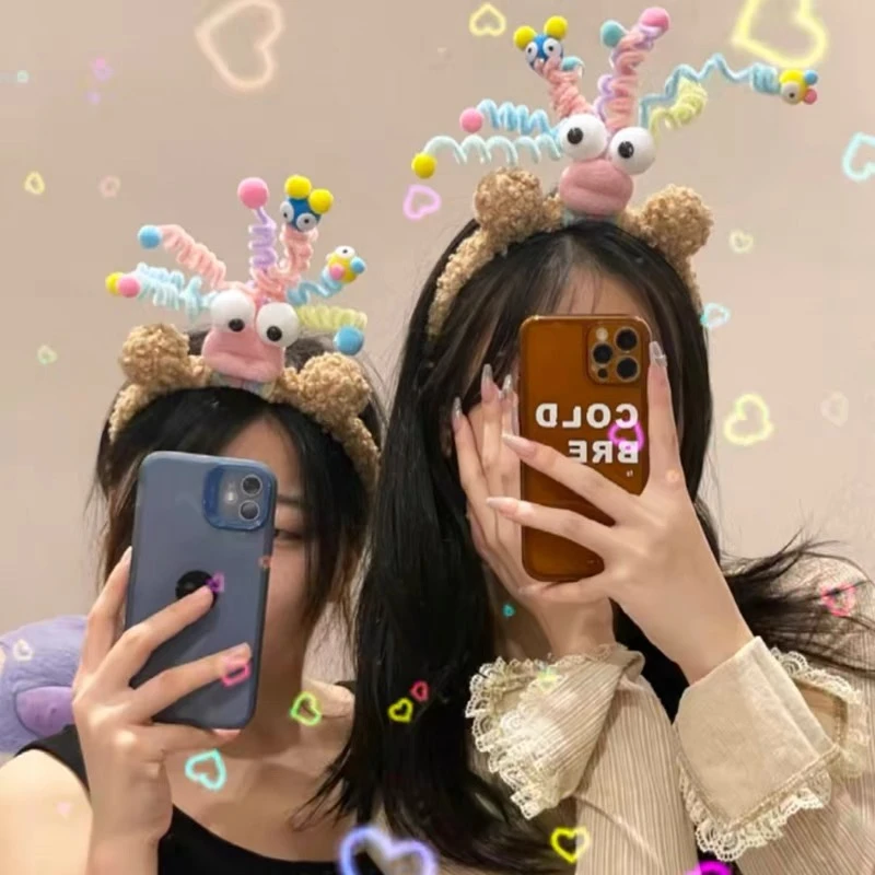 可爱搞笑搞怪卖萌百搭欢乐摇摆发箍头箍发饰头饰学生女孩生日通用