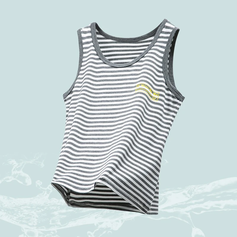 男童清凉背心薄款透气莫代尔中大小童短袖青少年夏季外穿儿童t恤