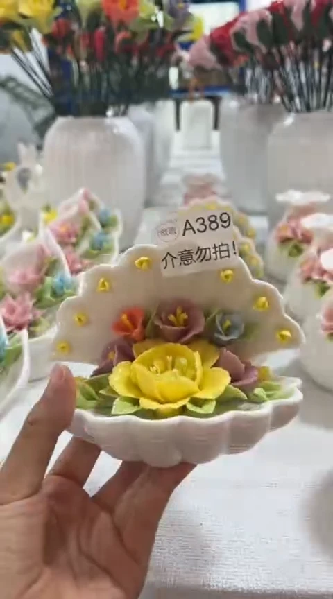 【闪购商品】陶瓷手捏花-A389