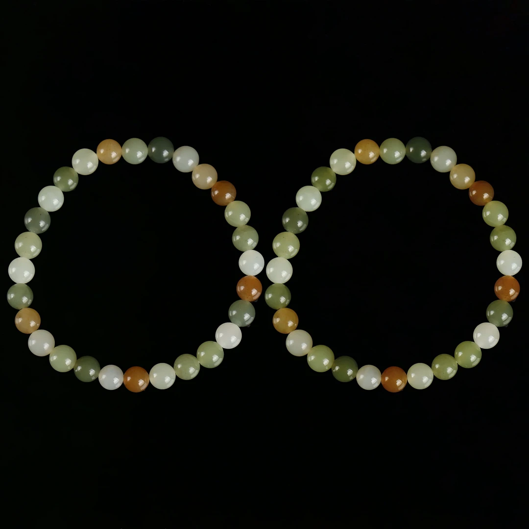 预售新疆和田玉多宝单圈手串尺寸约6mm多样发发一件RB241635