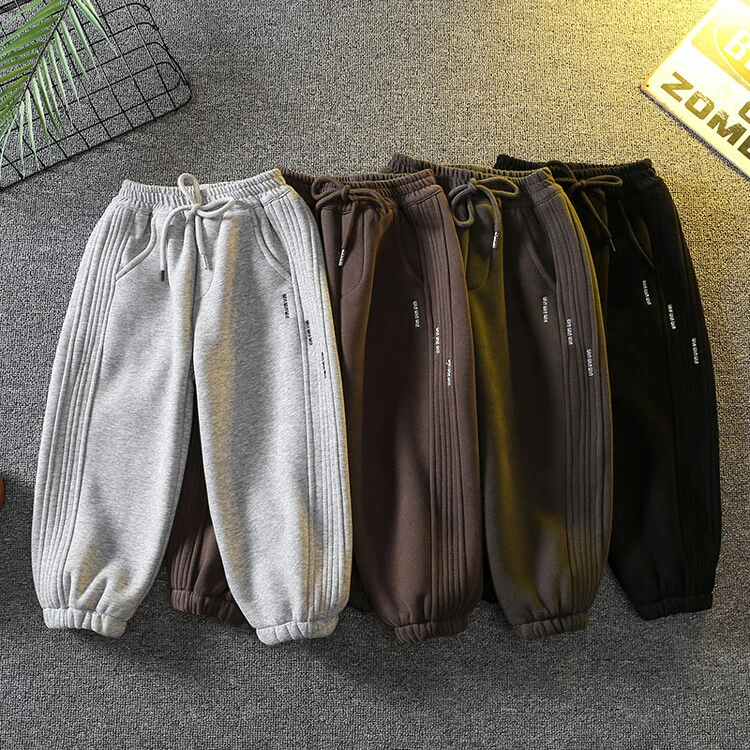 男童冬装卫裤2024新款韩版儿童秋冬加绒加厚休闲裤男孩一体绒裤子