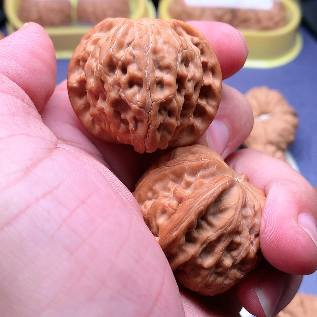 文玩核桃把件磨盘40