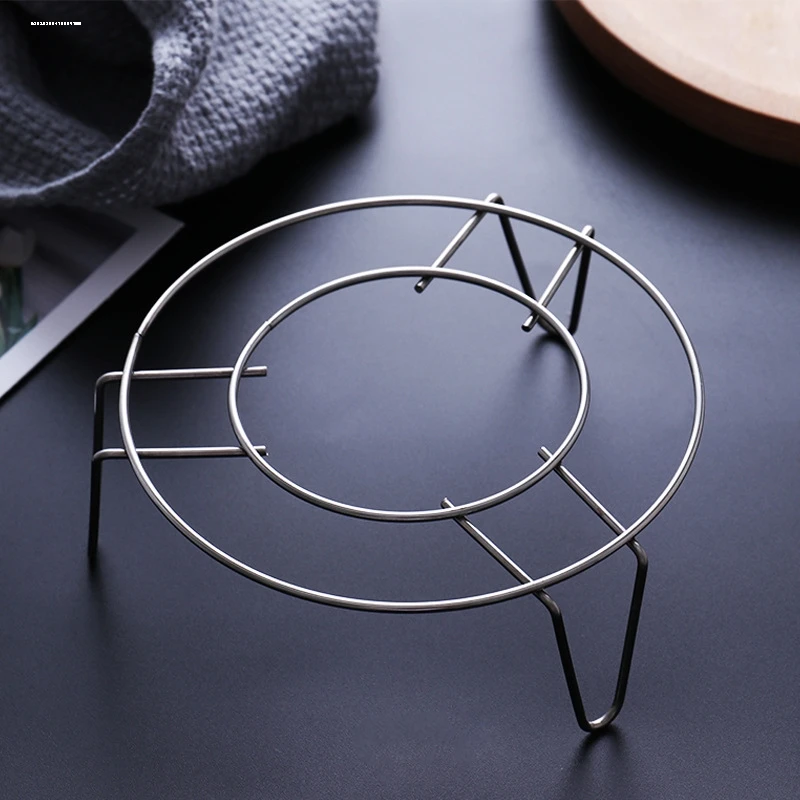 不锈钢蒸架蒸菜架电饭煲隔热架迷你小蒸笼架家用厨房隔水蒸鱼架子