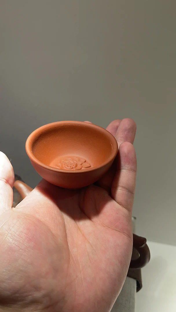 紫砂器红泥斗笠杯茶具主人杯茶杯紫砂杯补差链接，要多少拍多少单