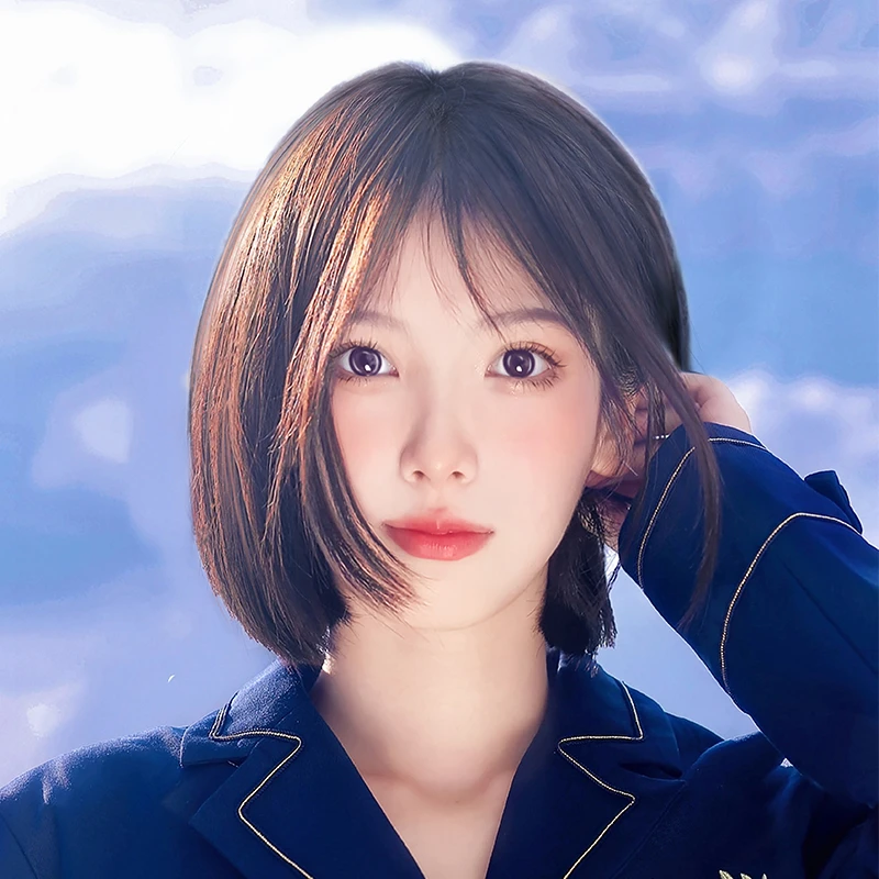 假发真发全真人发自然短发波波全头光头套女夏轻薄整顶假发套长发