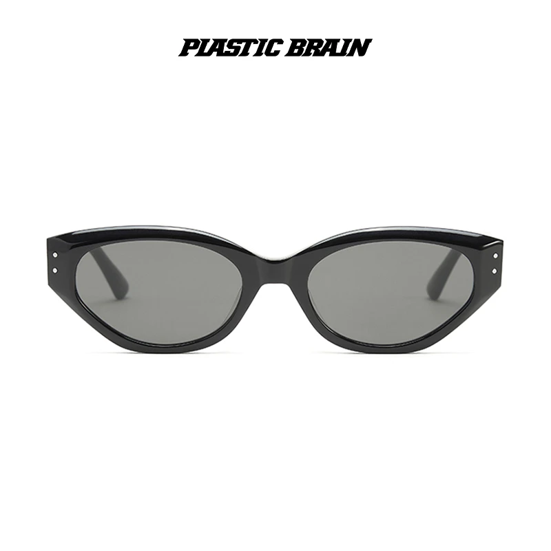 PLASTIC BRAIN/塑料脑袋复古时尚猫眼网红百搭防紫外线个性太阳镜