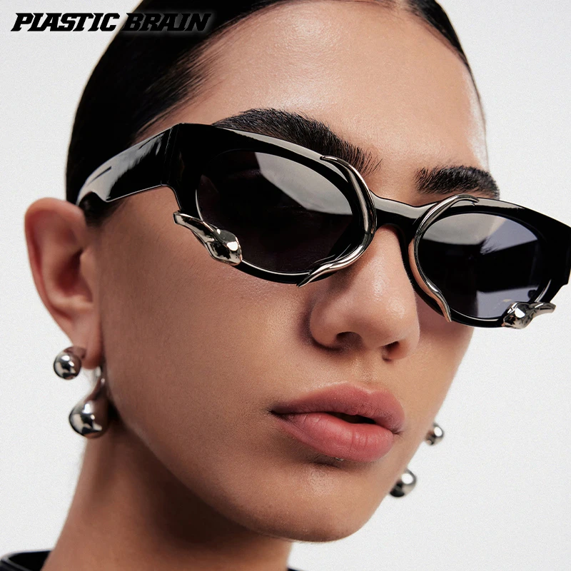 【汪苏泷/于文文同款】PLASTIC/BRAIN塑料脑袋复古猫眼街拍太阳镜