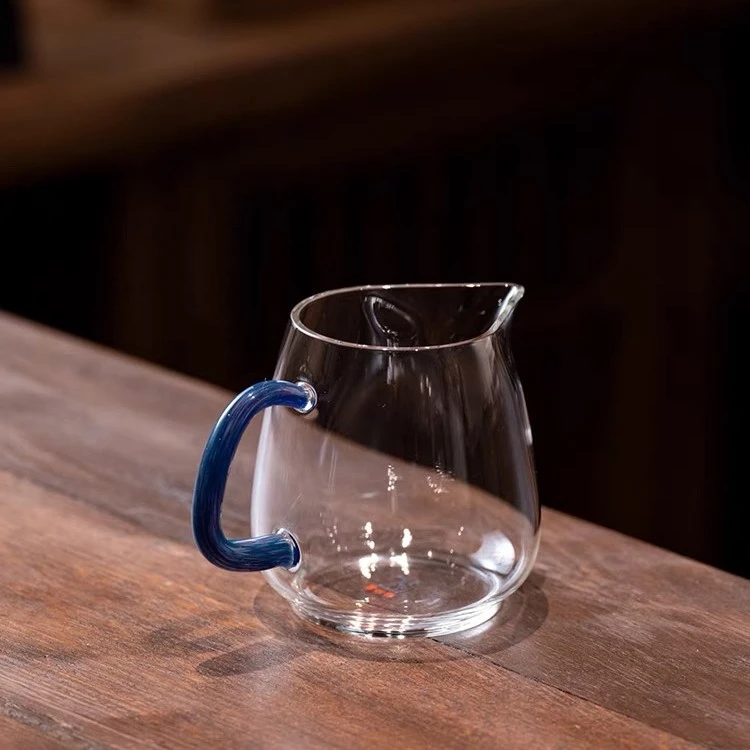 【精品公杯】伴山棠纯手工加厚耐热玻璃公道杯高档家用创意月牙茶海