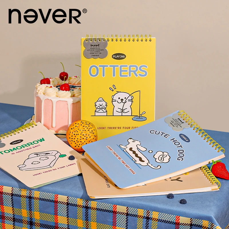 NEVER乐学线圈本A5上翻式错题本小学生开学文具康奈尔计划本