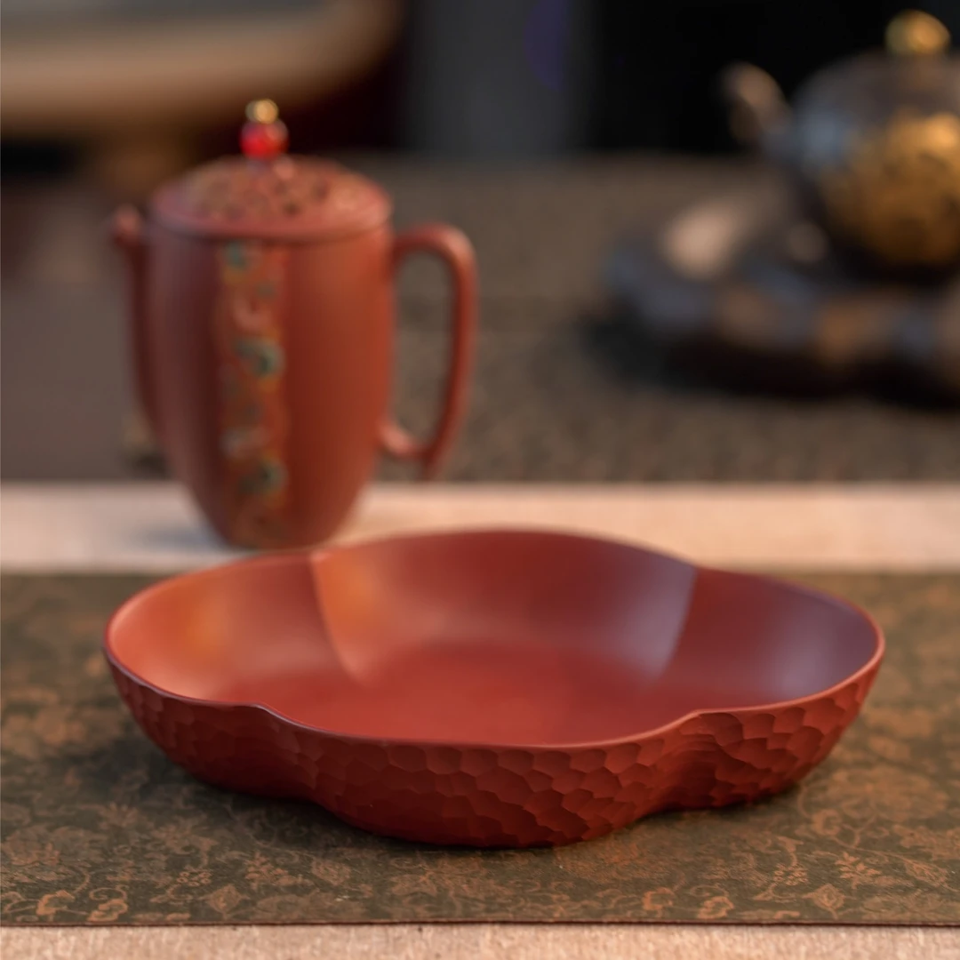 【悟器】锤纹壶承紫砂