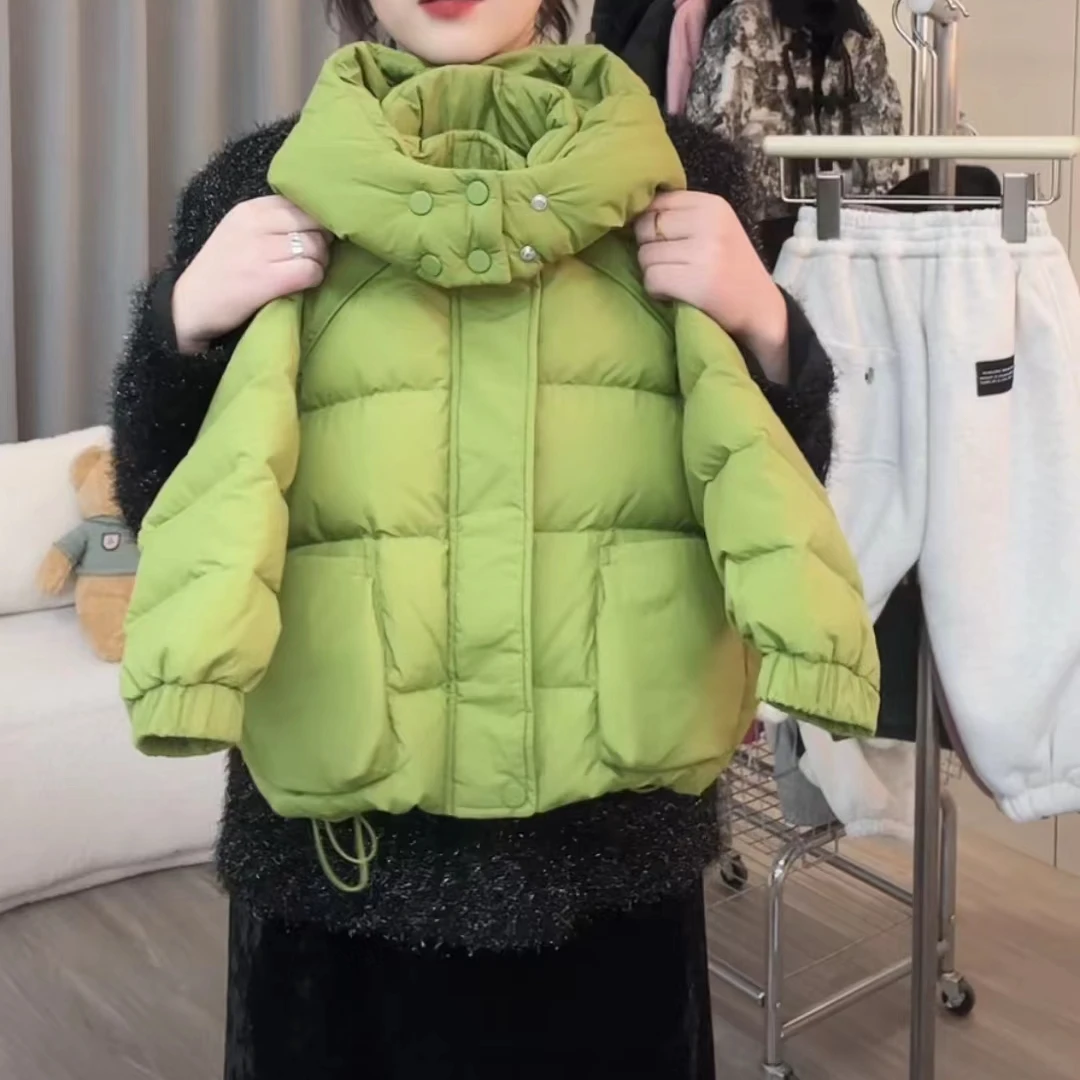 现货【文文妈】冬季新款儿童洋气保暖时尚羽绒服连帽HYP1281韩版