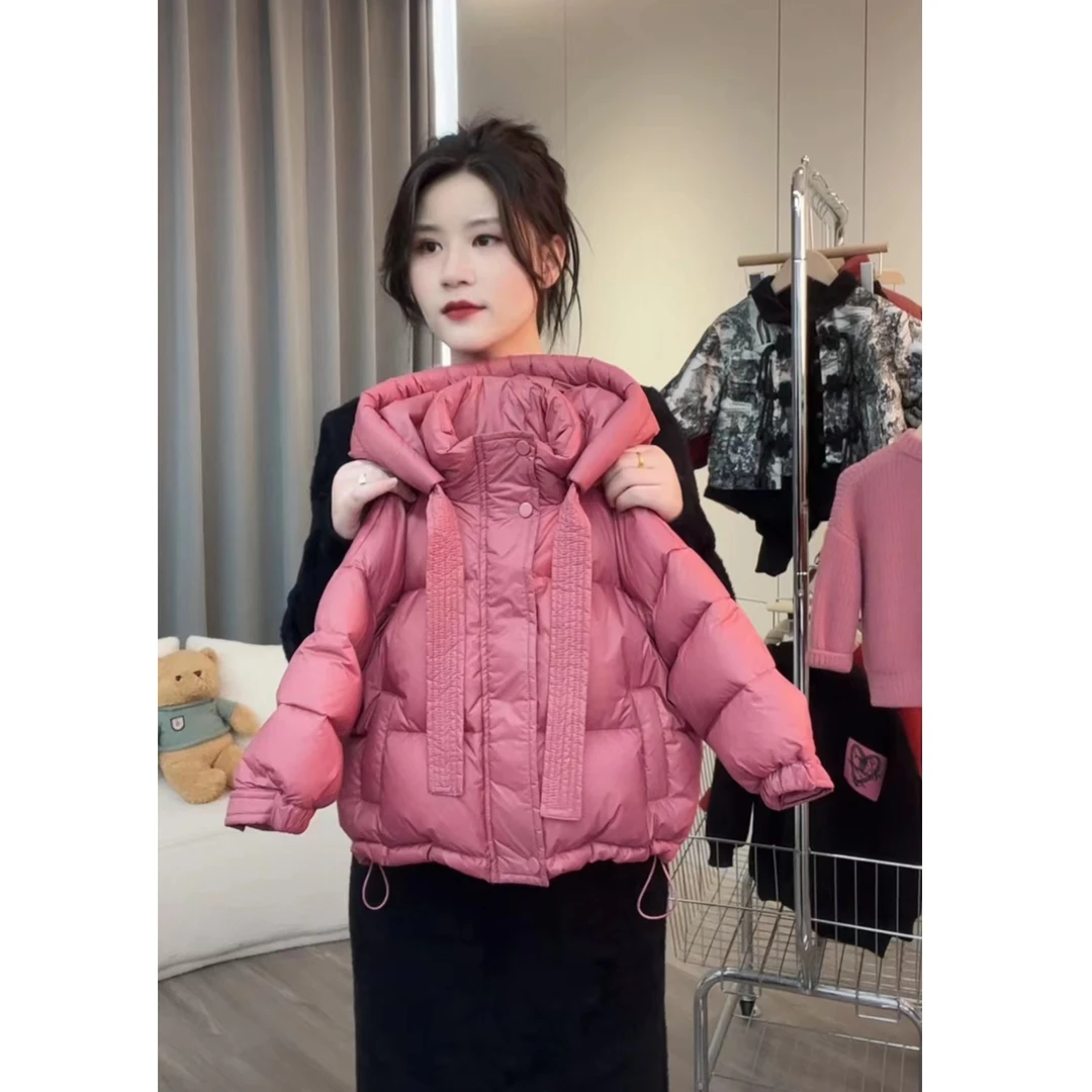 现货【文文妈】冬季新款儿童羽绒服时尚连帽加厚韩版90白鸭绒D23170