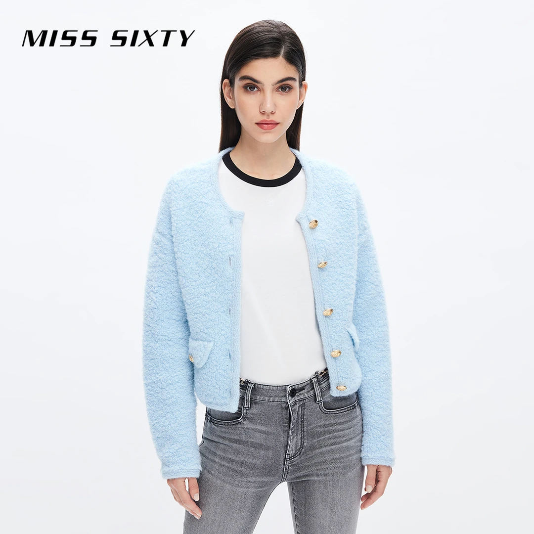 Miss Sixty新款毛织外套女小香风法式千金风高级温柔轻奢