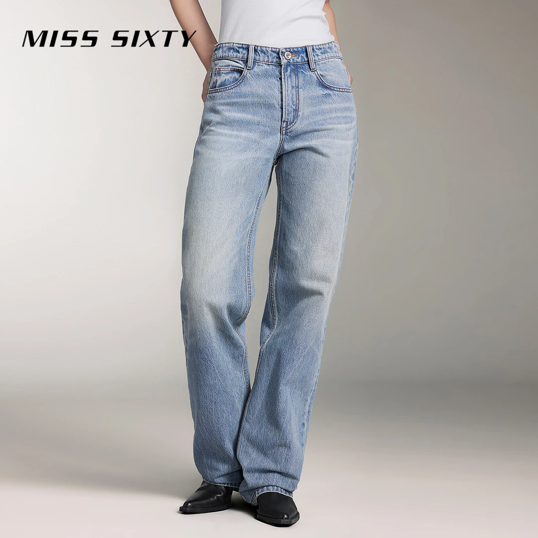 【进口牛仔面料】Miss Sixty牛仔裤尤莱特休闲直筒裤简约百搭