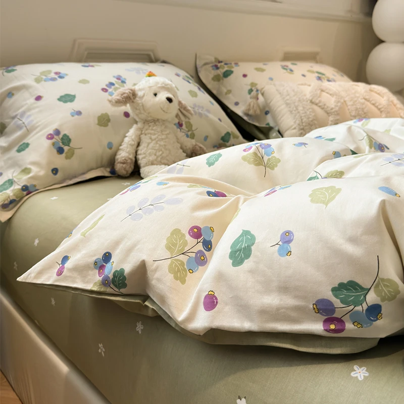 【朵罗塔】小清新田园碎花床上全棉四件套软糯亲肤纯棉被套床单床笠