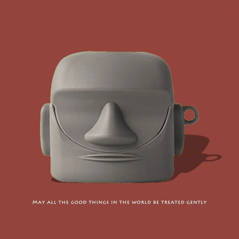 创意石像适用小米buds3/4pro保护套红米Redmi buds5pro蓝牙耳机壳