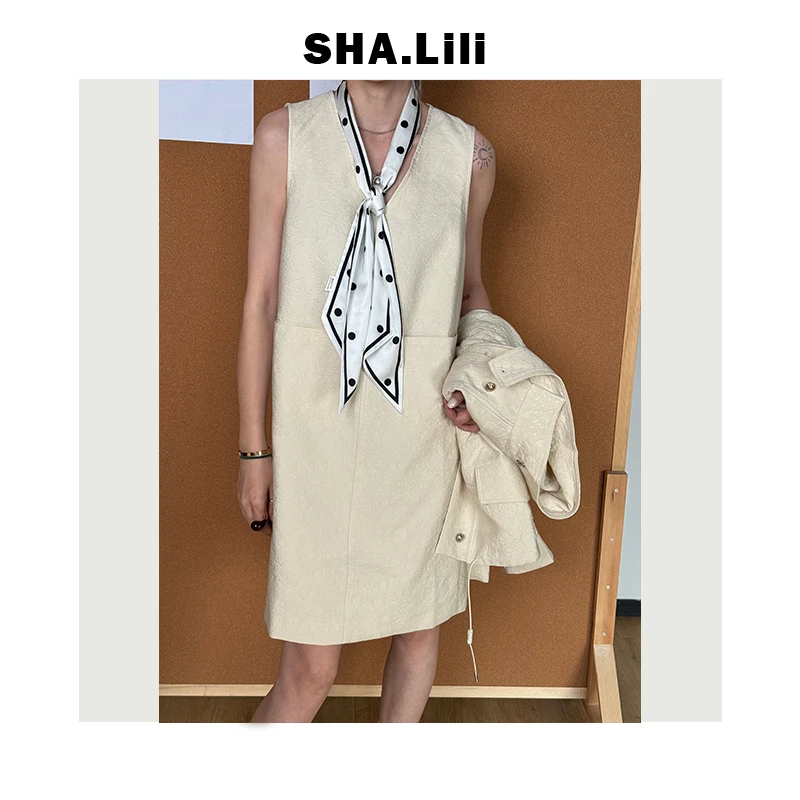 【SHA.Li】“窈” 新款减龄时尚显瘦背带连衣裙 Q24Q60700