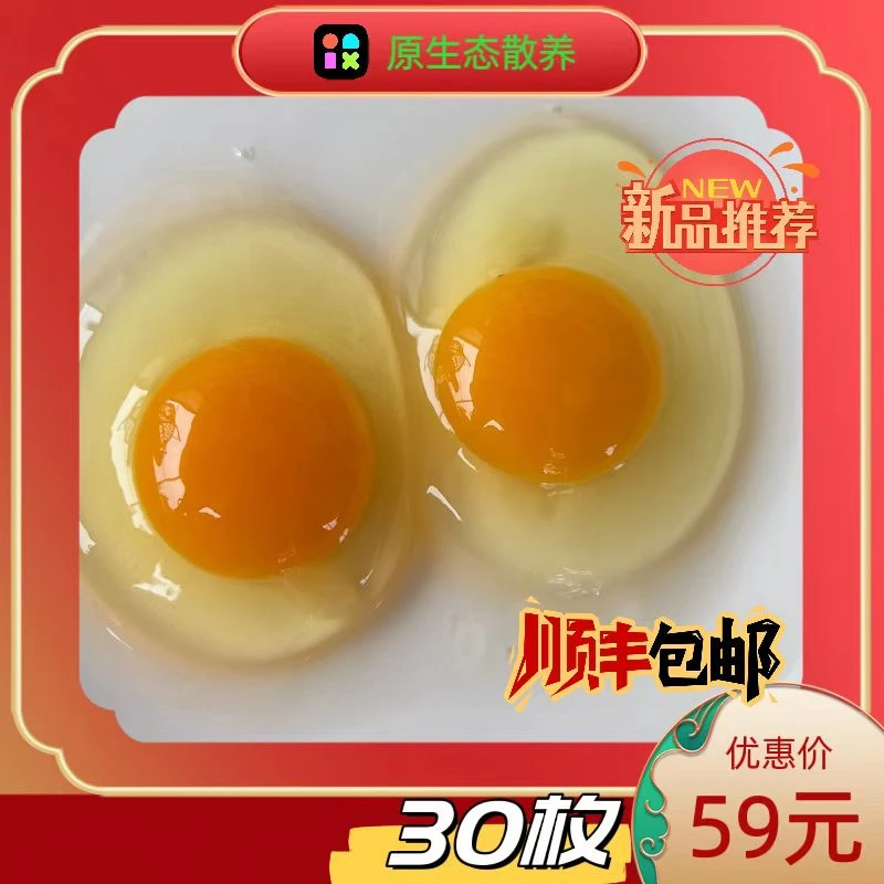 焱阳吉旦【生态散养鸡蛋】约1600g-1800g顺丰包邮