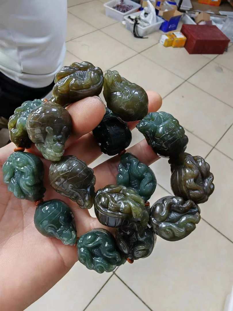 非金属吊坠 【亿凡珠宝】龙龟手串多样性发货拍一发一