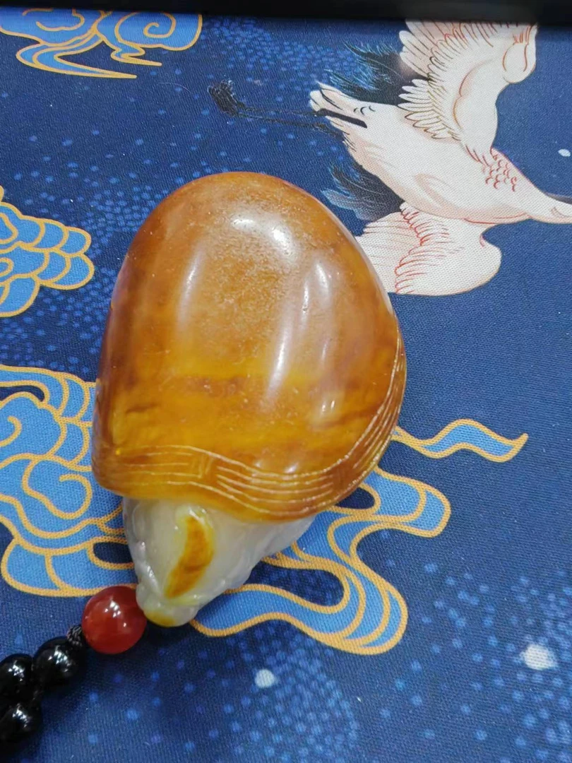 非金属吊坠 【亿凡珠宝】35枣红皮龙龟手把