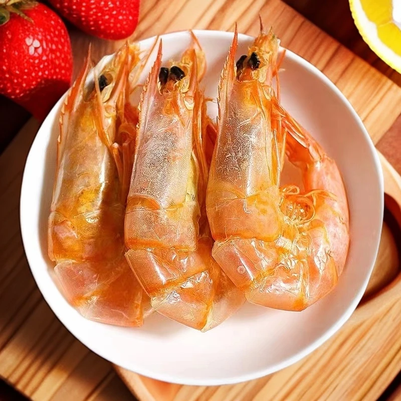 小妮家 新鲜美味 淡干烤虾干 炭烤虾干鲜美 80克/包 发10包