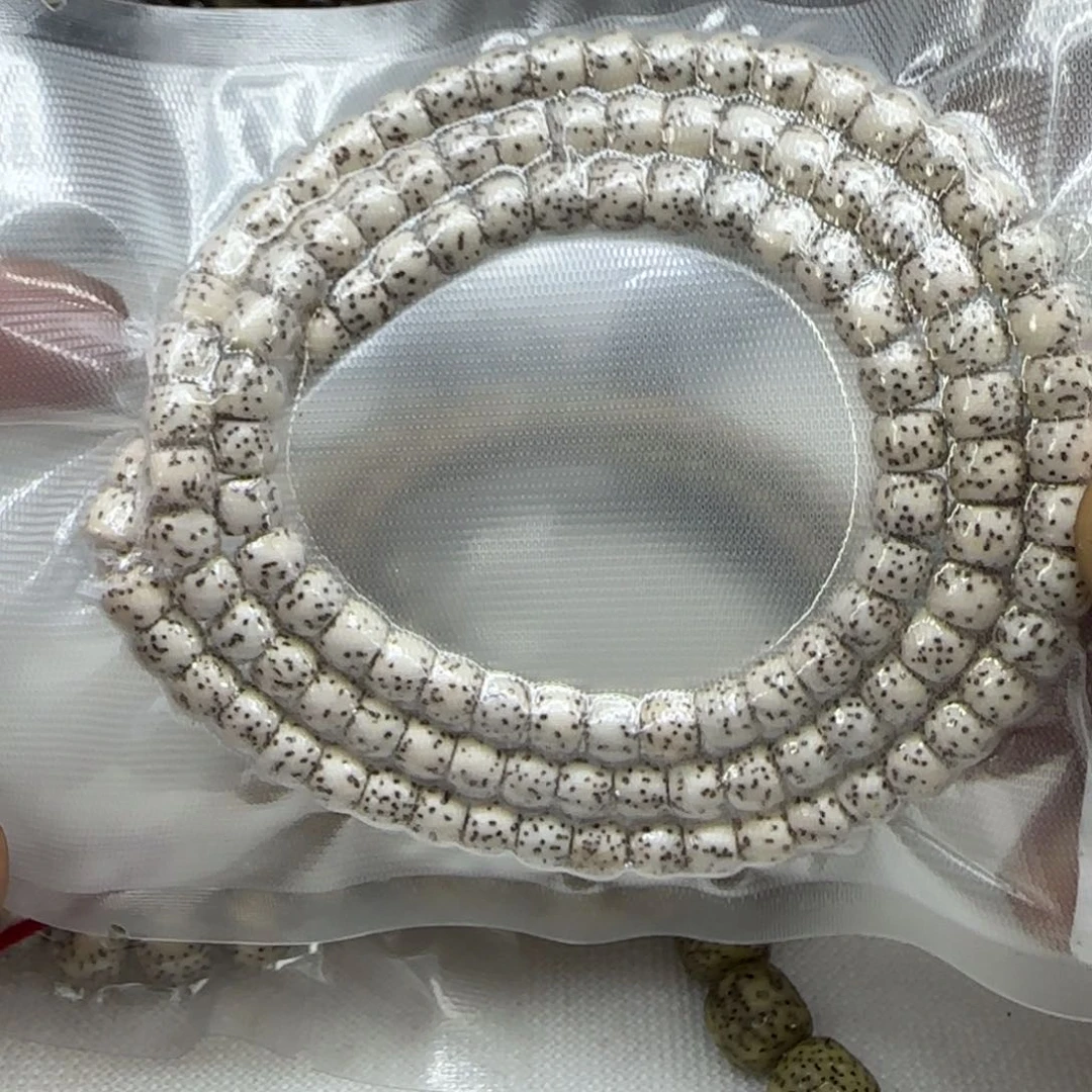 星月菩提手串123入门白星月菩提108-6左右
