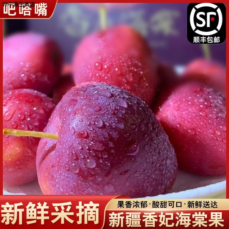 【顺丰空运】新疆香妃海棠果新鲜水果伊犁沙果孕妇小苹果酸甜脆当季