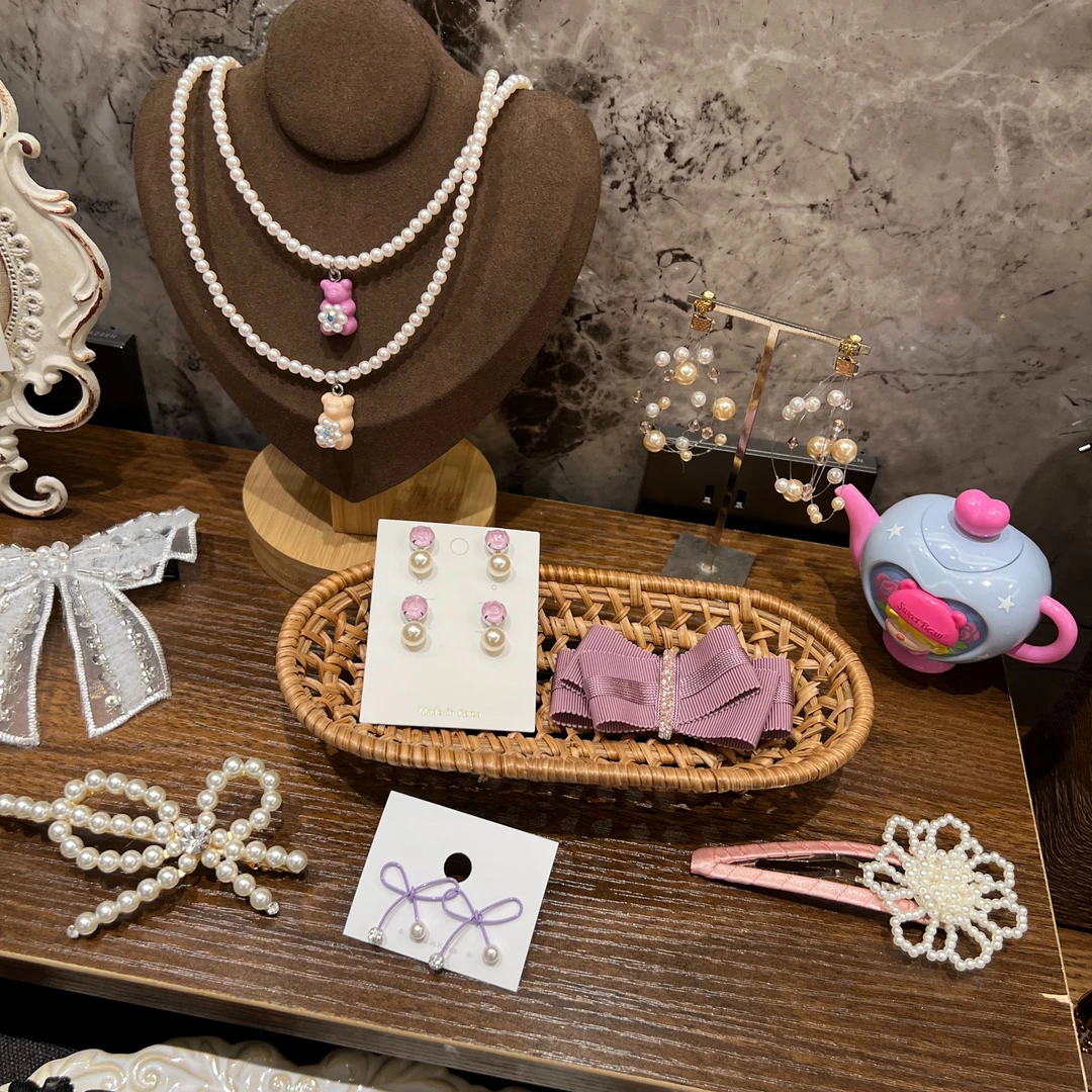 铜合金锆石耳饰 小荔枝精选饰品bu cha链接手工气质百搭