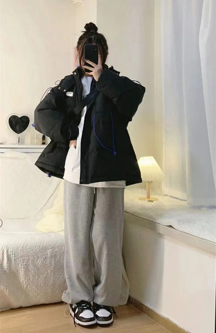 冬季情侣休闲百搭ins保暖加厚短款外套棉服 完美主义介意勿拍乱拍