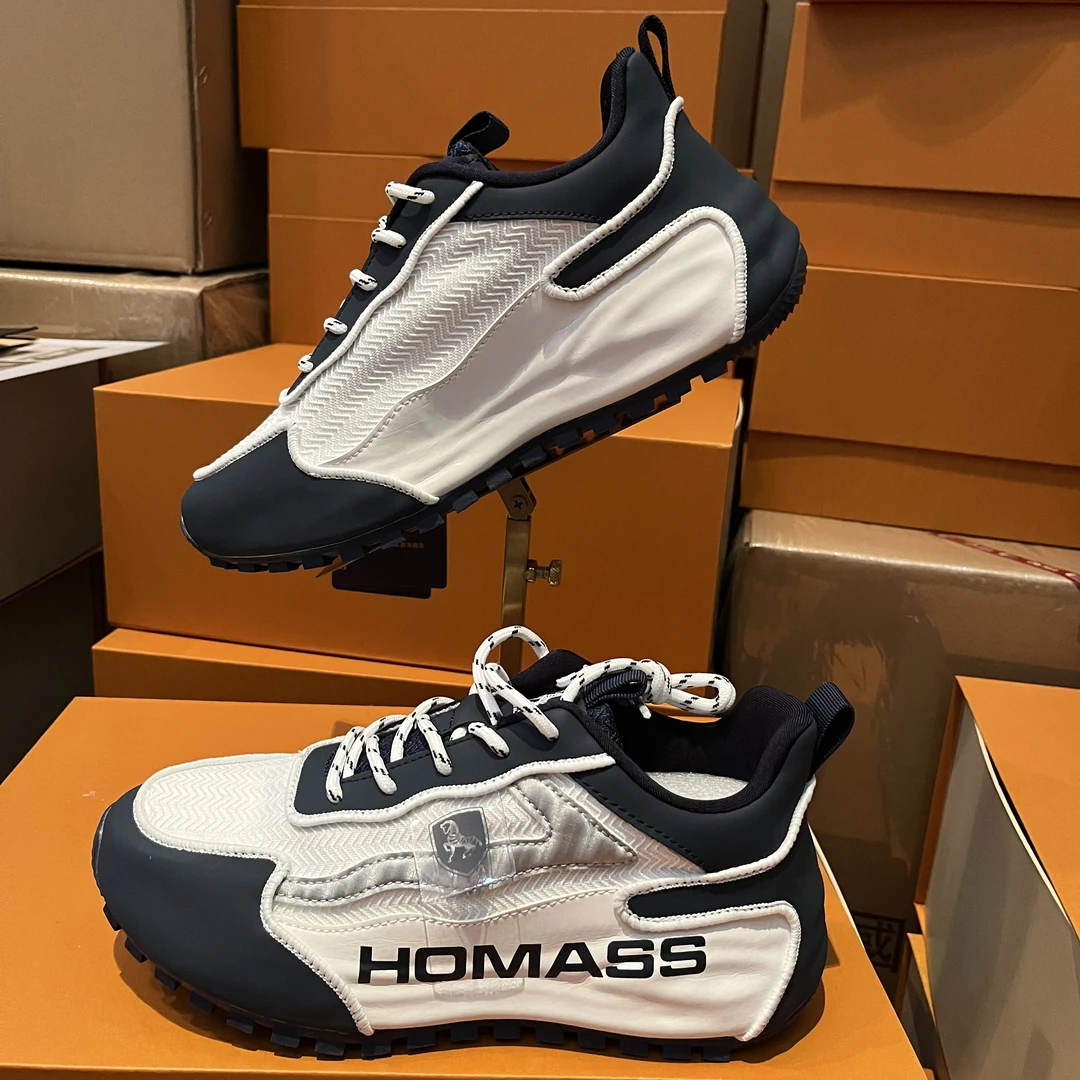 轻奢高订HOMASS/霍玛仕男女同款时尚休闲运动鞋舒适减震旅游鞋