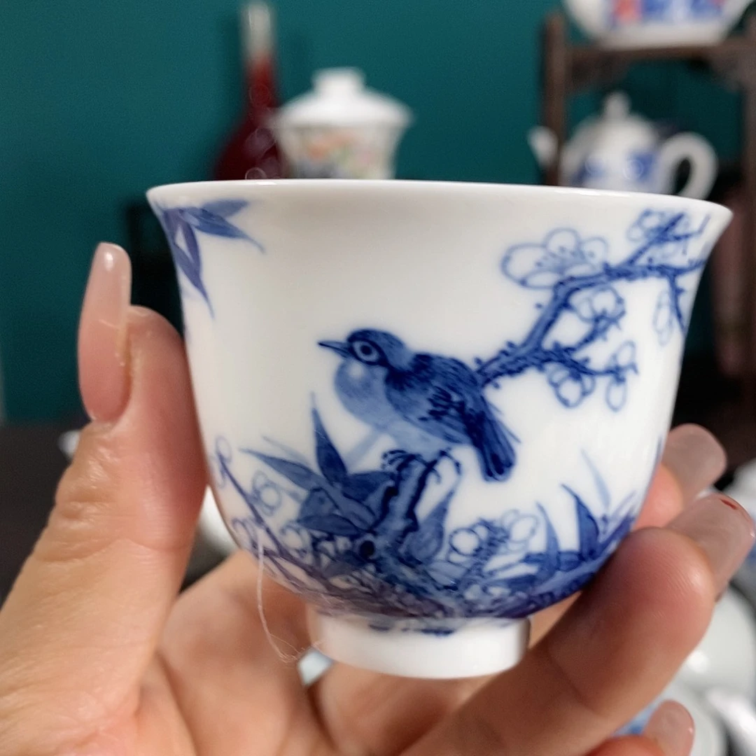 景德镇器居瓷业手工手绘主人杯