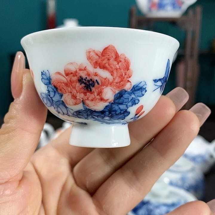 景德镇器居瓷业手工手绘主人杯