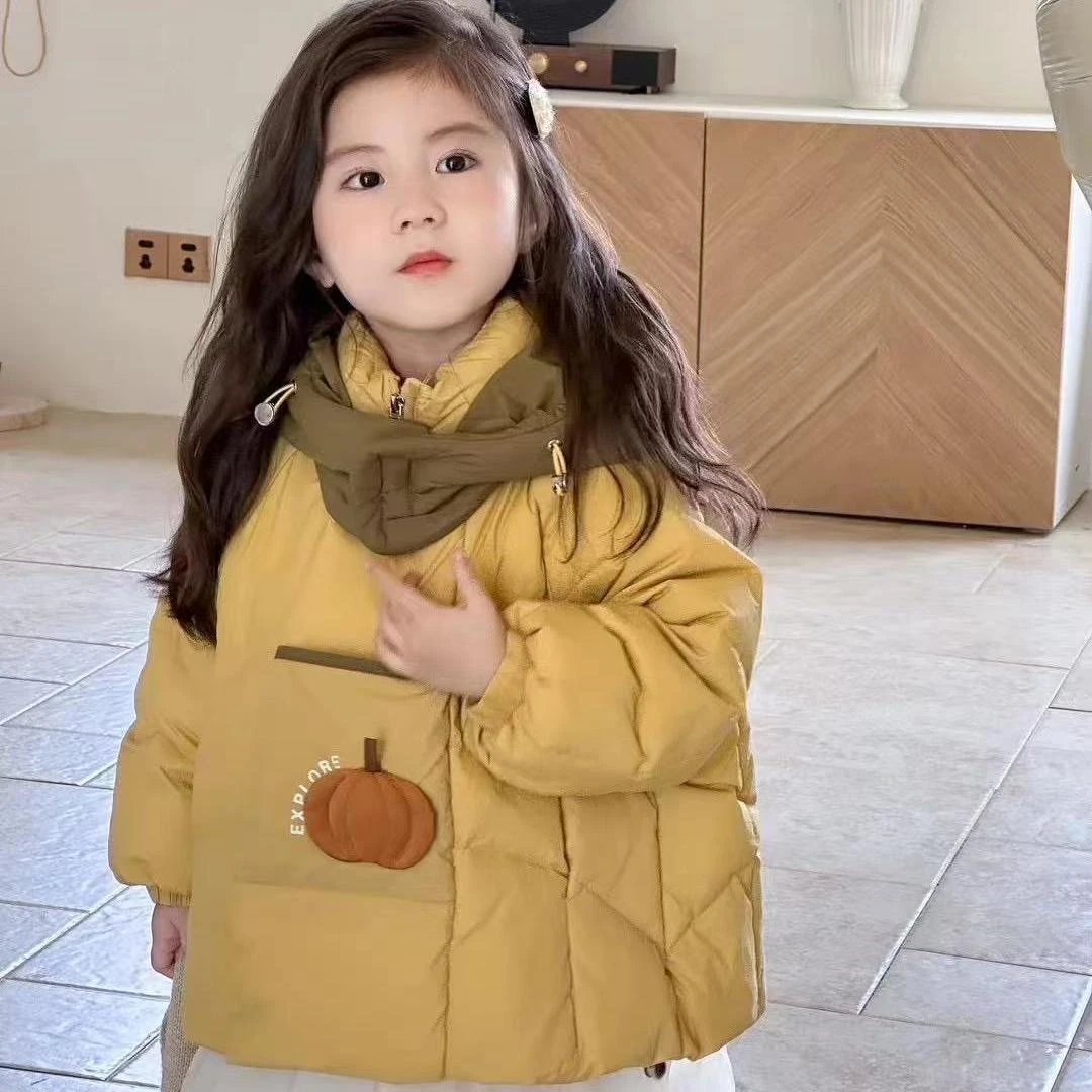 2024宝宝南瓜款(校服神器)保暖冬季儿童防寒服女童男童加绒厚
