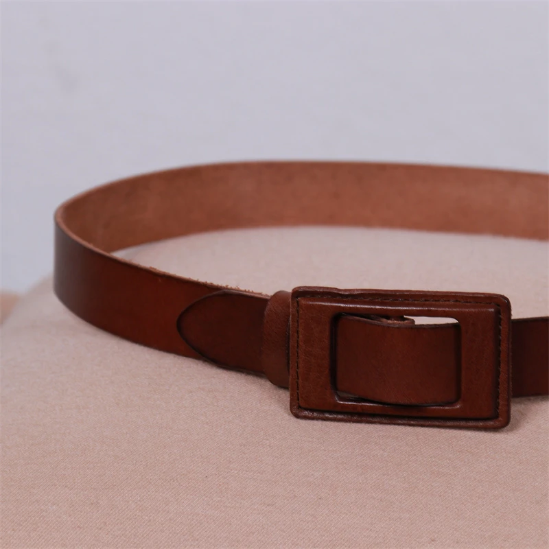 Janeexpress/简表达新款时尚简约轻奢风纯色腰带DYD24002牛皮
