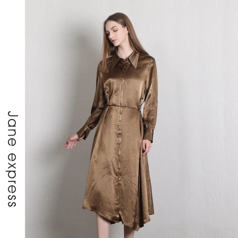 Jane express/简表达24年春季新款宽松连衣裙女装连衣裙CLY41001