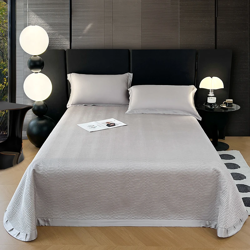 【古德床盖】古德超细旦床盖2024刺绣兰精超细旦天丝棉床盖