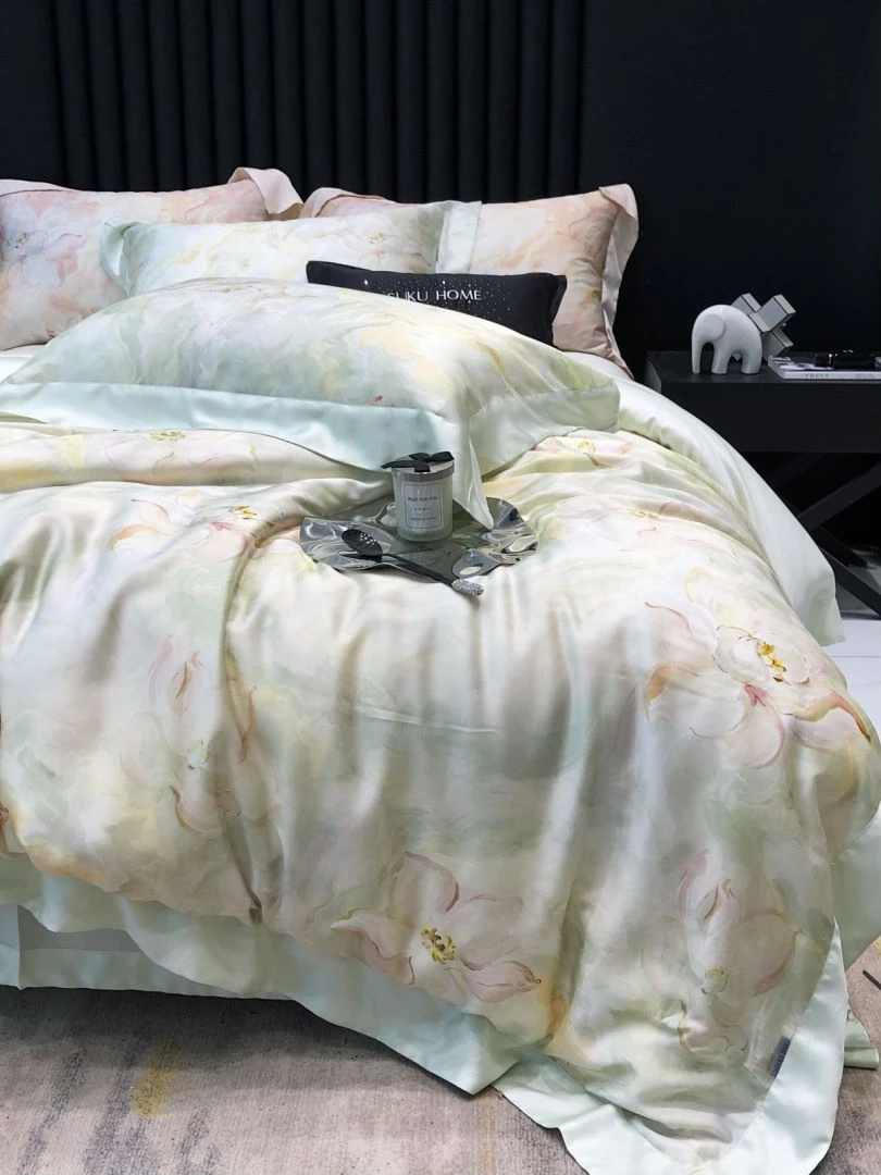 【MJ耐觅绿】原创设计师款奥地利进口LF兰精天丝四件套4053