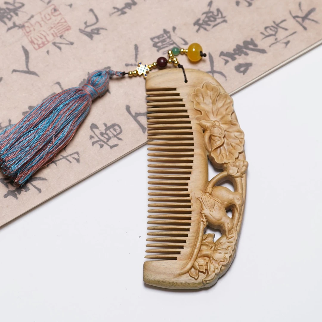 绿檀木梳C款ZC10A1712