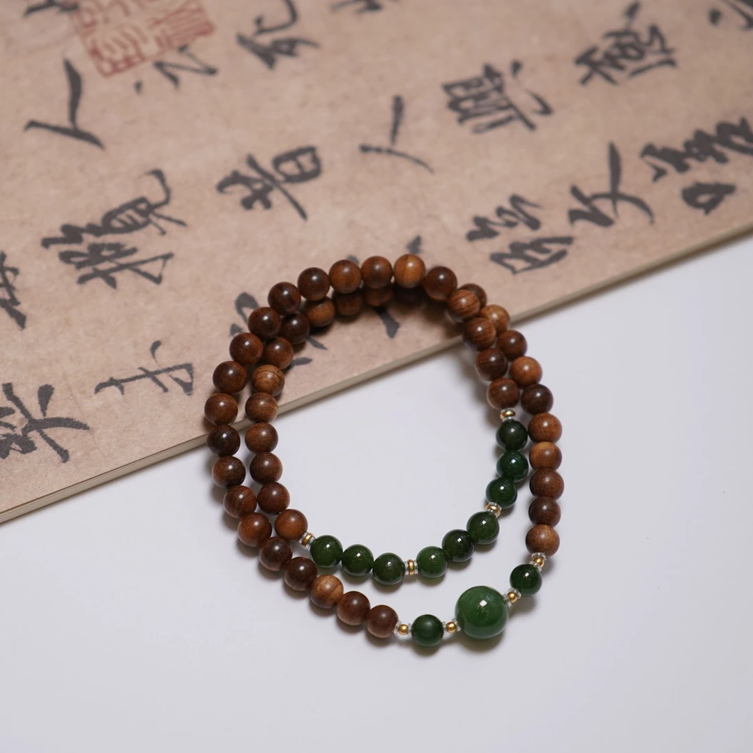 虎皮纹碧玉多圈手串ZC10A1351