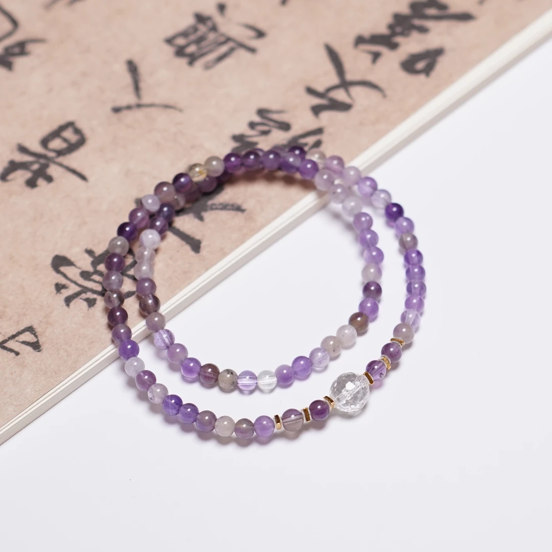 超七水晶双圈手链ZC10A5117