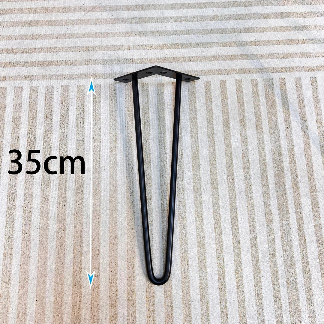 年轮工匠专用圆锥支腿双线钢筋支腿折叠支腿黑色家用简约轻奢支腿