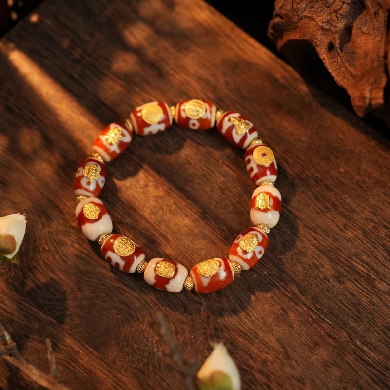 红肉全财财多宝手串LSL002