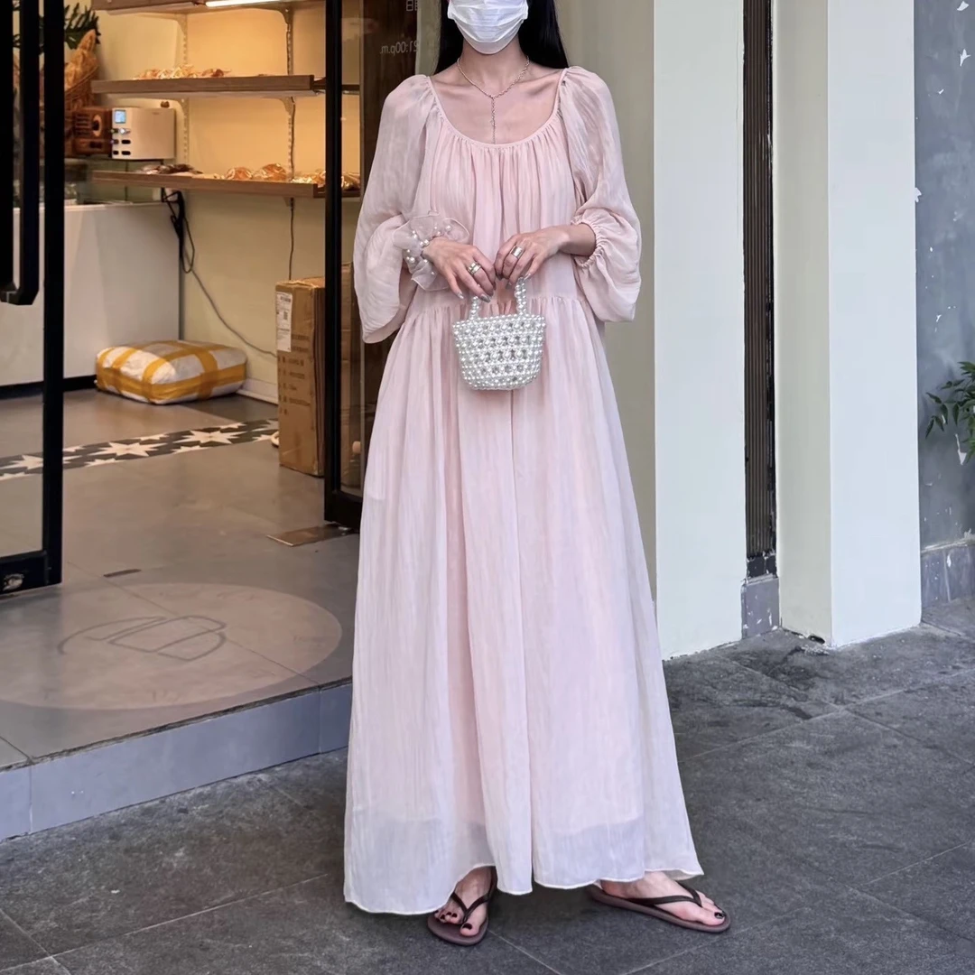 一见倾心～韩系圆领温柔风连衣裙