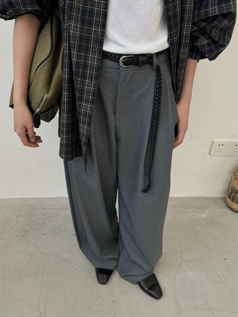 【福福No！No！ No】 休闲裤宽松百搭简约显瘦宽版 DJ0356