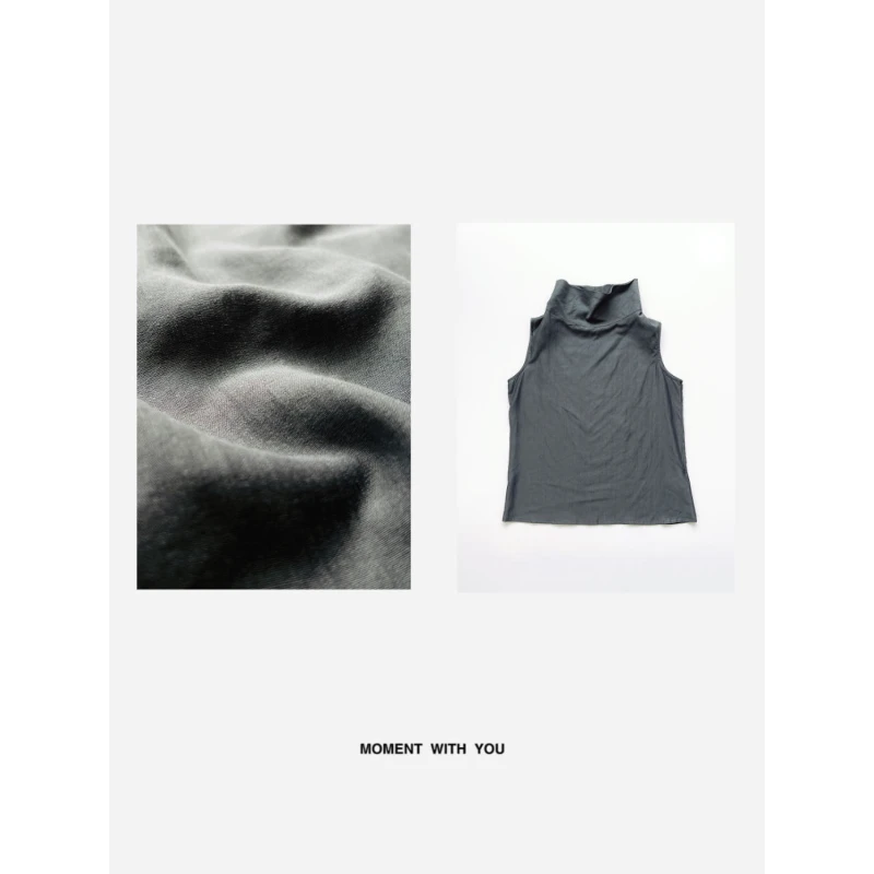 【福福!NO!NO!NO!】【美院学姐】韩系不规则设计感无袖上衣5M705