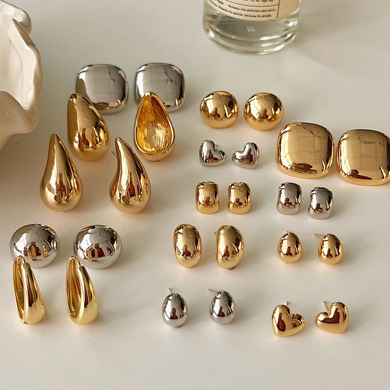 非金属仿珍珠耳饰 气质百搭耳饰复古