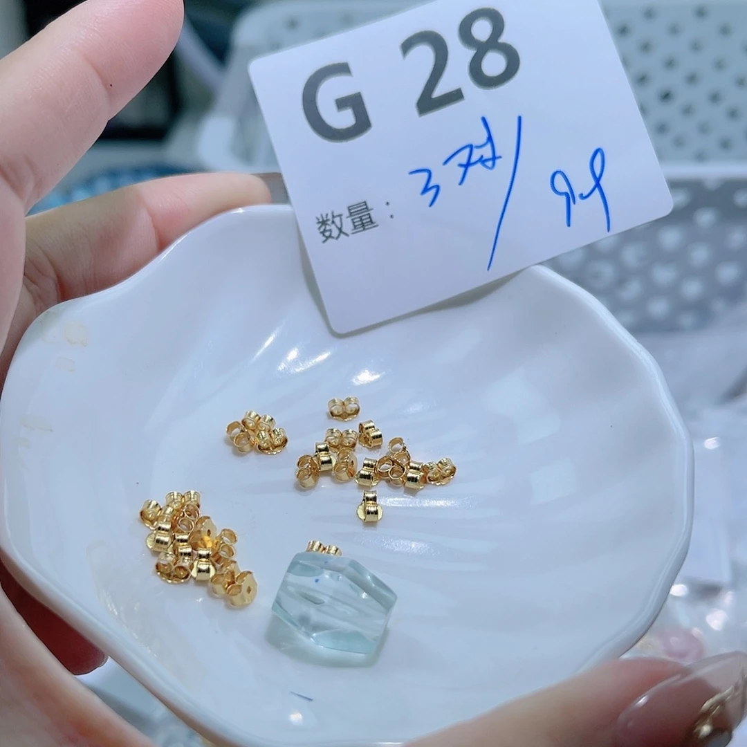 水晶珠宝半成品银S925镶嵌G28。